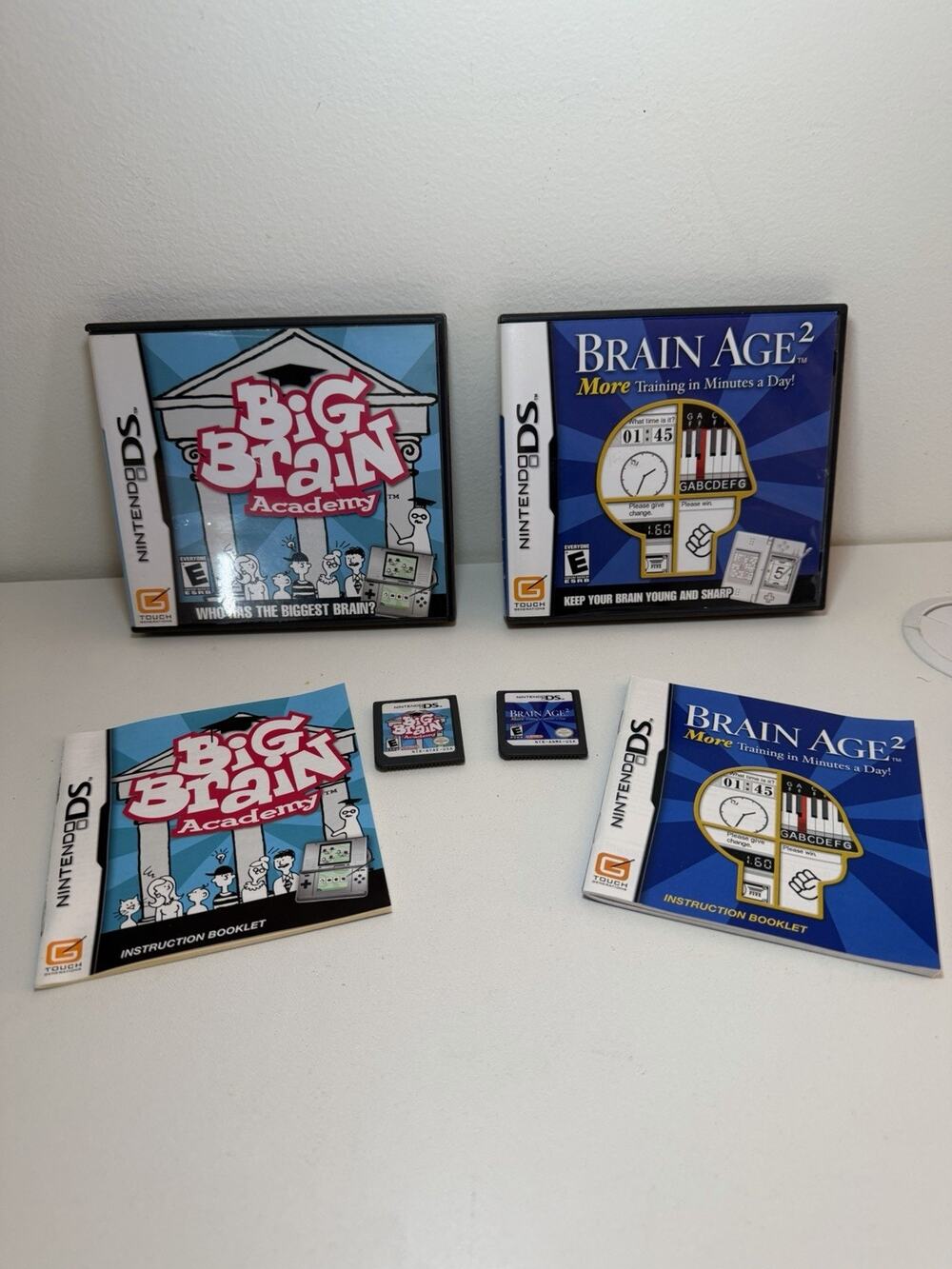 Big Brain & Age 2 Bundle Lot Nintendo DS CIB Complete W All Inserts Clean EUC